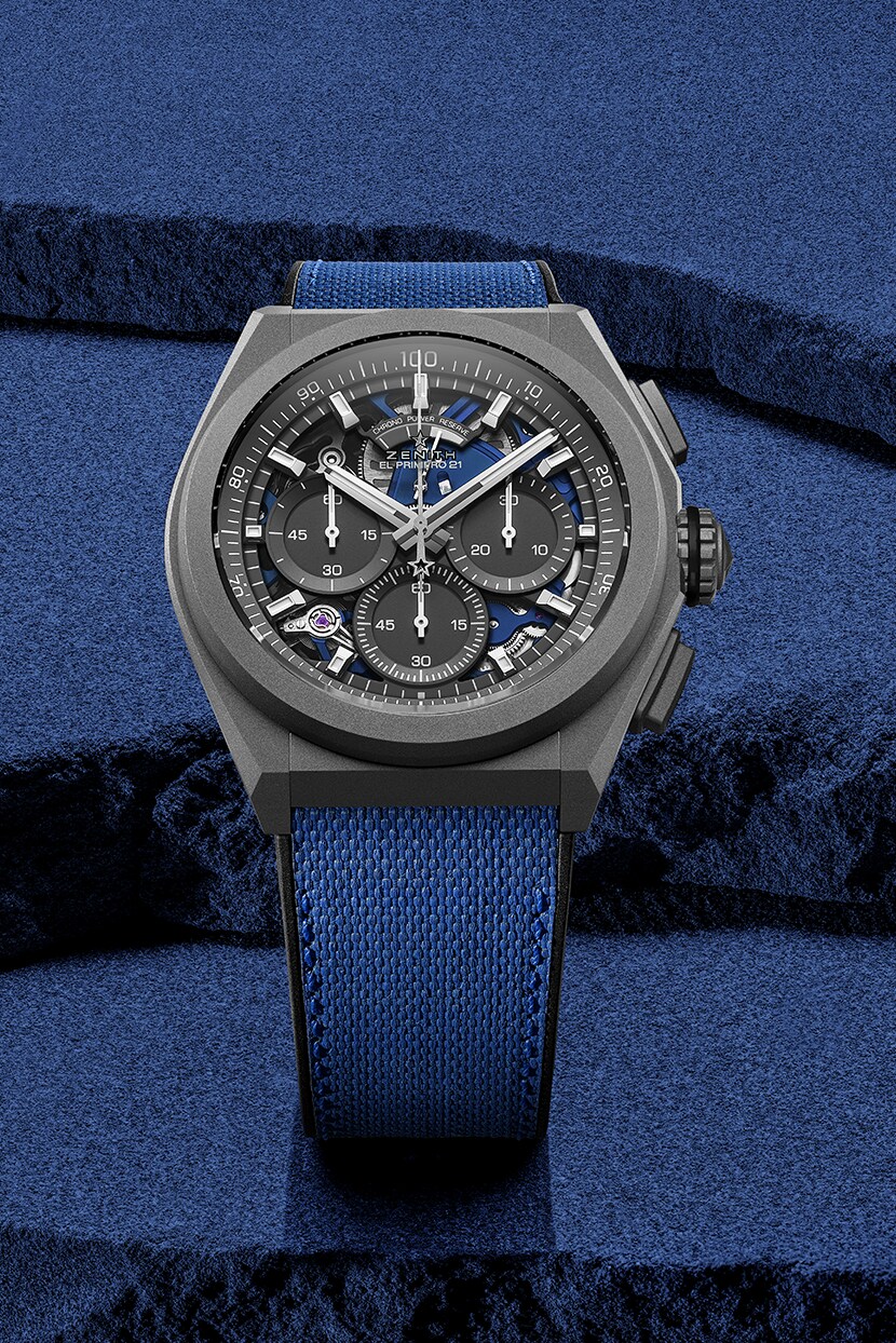 ZENITH デファイ 21 ウルトラブルー - 44.00mm, マイクロブラスト